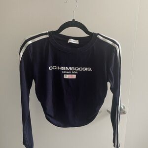 Navy Long Sleeve Shirt, super stretchy